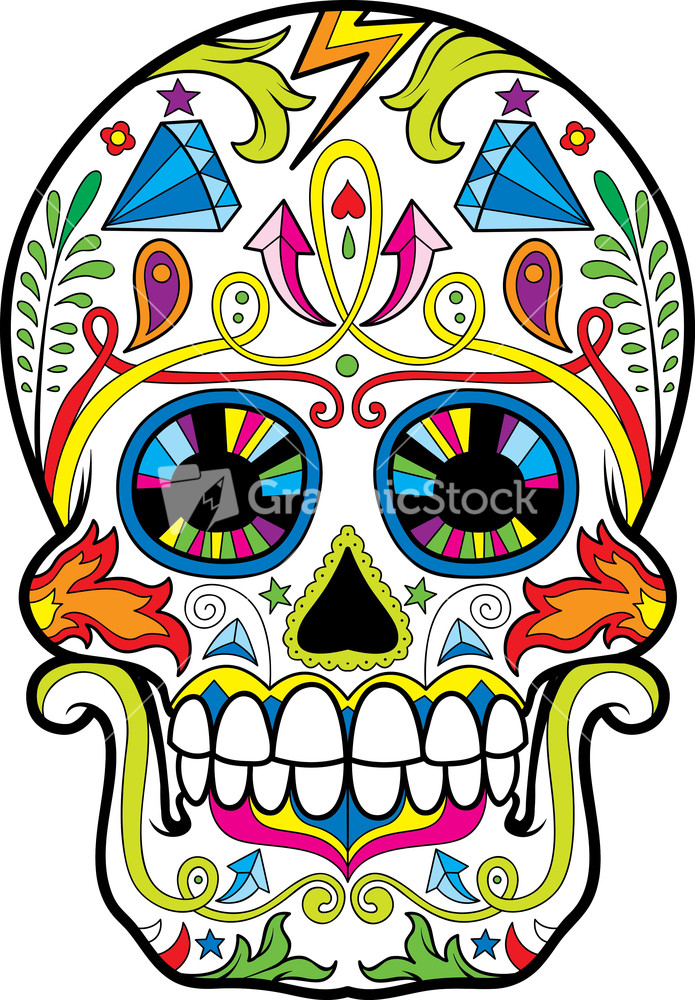 Free Free Flower Skull Svg 768 SVG PNG EPS DXF File