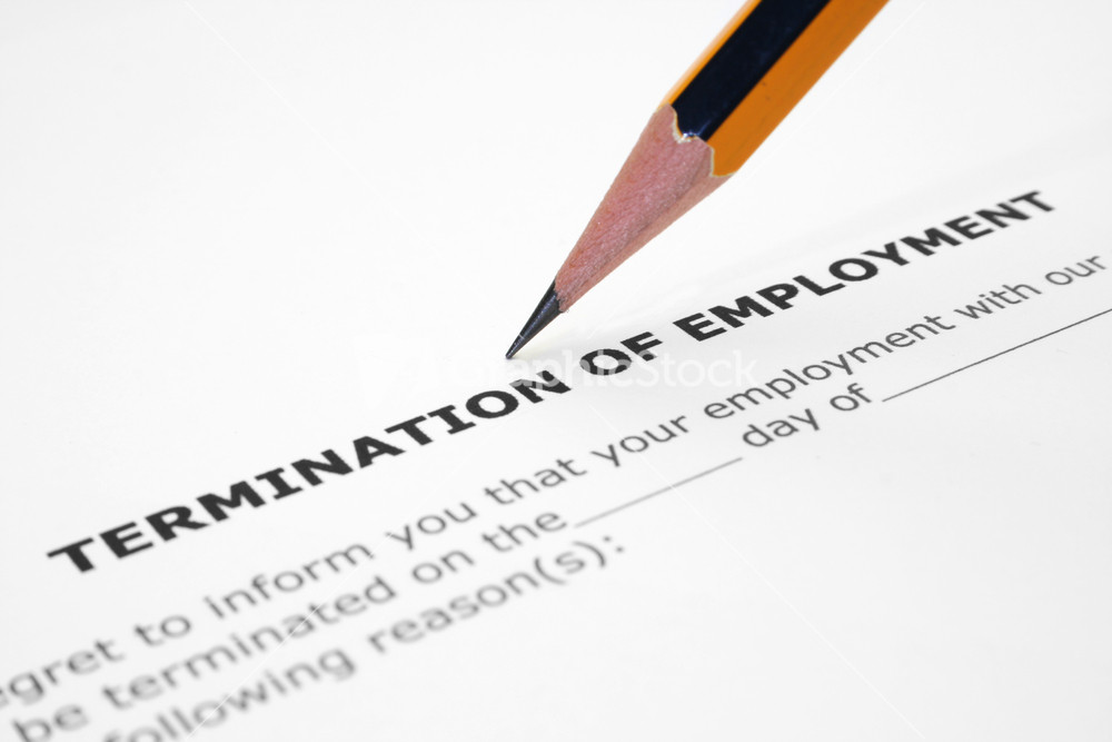 Stock options termination of employment