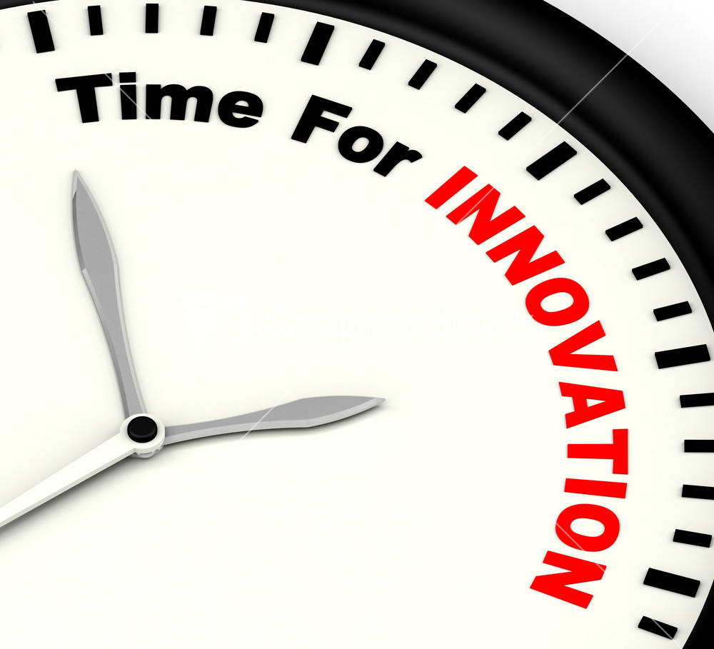 Time For Innovation Showing Creative Development And Ingenuity