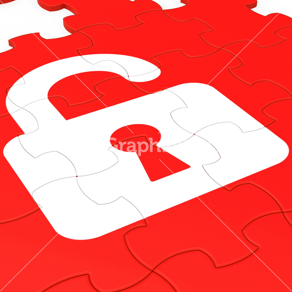 Unlocked Padlock Puzzle Showing Accessible Information