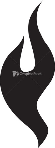 Fire Flame Vector Silhouette