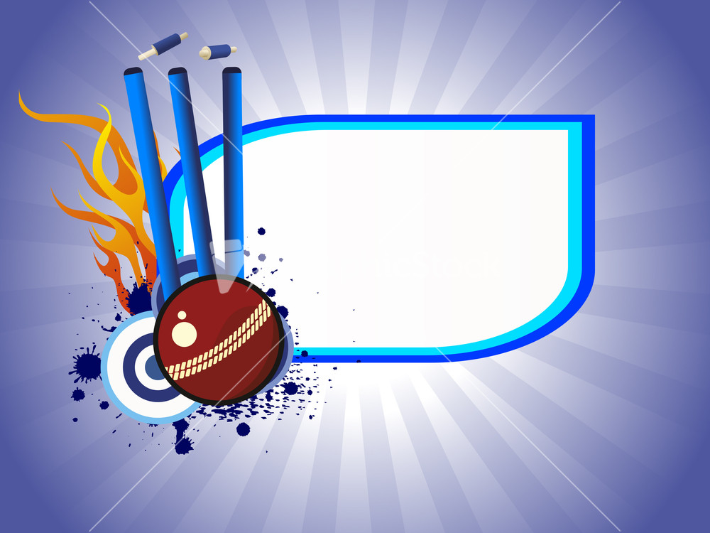 vector illustration of cricket background_G14nsZ5u_M