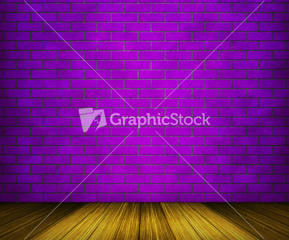 Violet Brick Room Backdrop