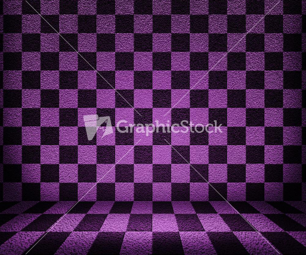 Violet Chessboard Room Background