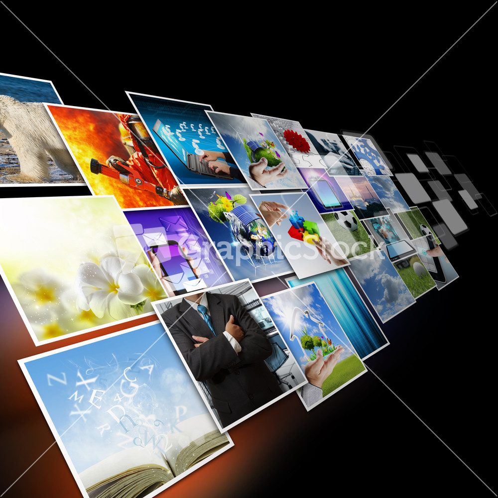 Visual Communication And Streaming Images Concept