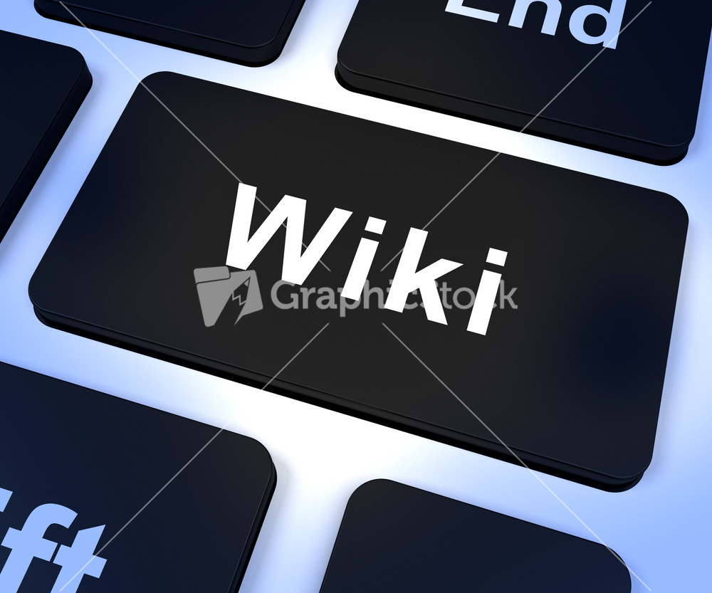Wiki Computer Key For Online Information And Encyclopedia