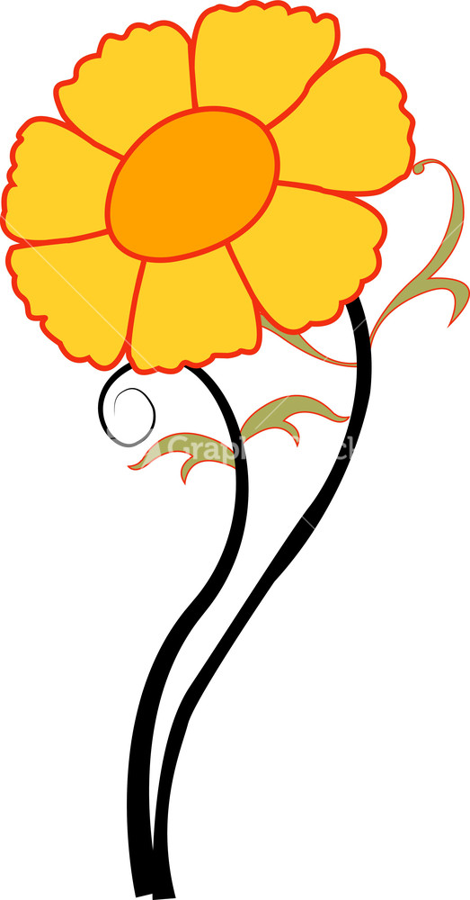 clipart of yellow flowers - photo #44