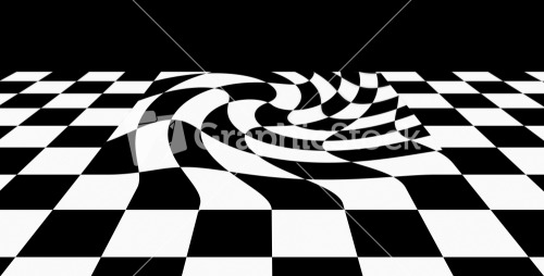 Black White Checkered Plane