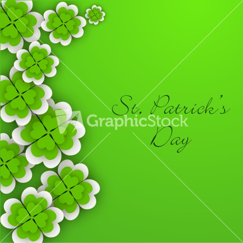 Happy St Patricks Day Celebration Poster Stock Image