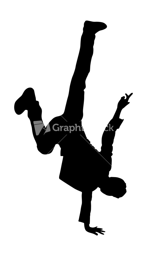 Jumping Man Silhouette