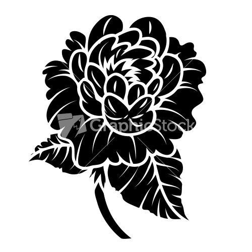 rose clipart silhouette - photo #48