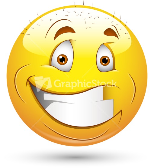 Smiley Vector Illustration - Bald Face Man Stock Image